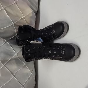 Geox Respira Breathable Thermal Insulation Multilayer Black Lace-up Boot Size 6